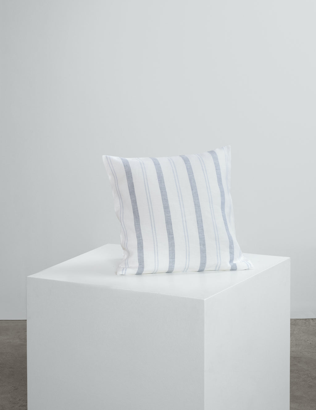 Navy Striped Linen Cushion Covers