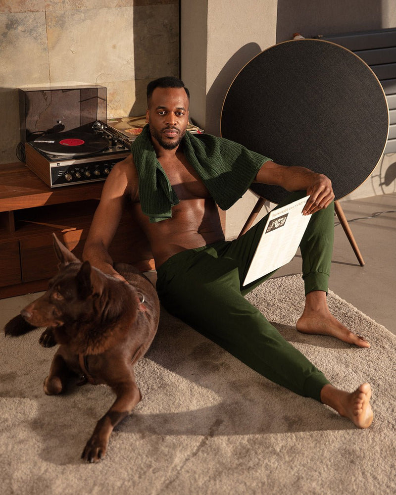 Dark Green Towels