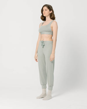 Sage Green Crop Top