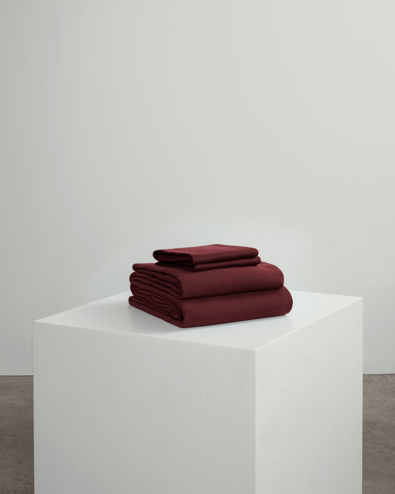 burgundy bedding set