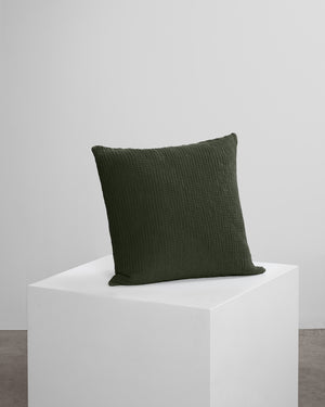 dark green waffle cushion