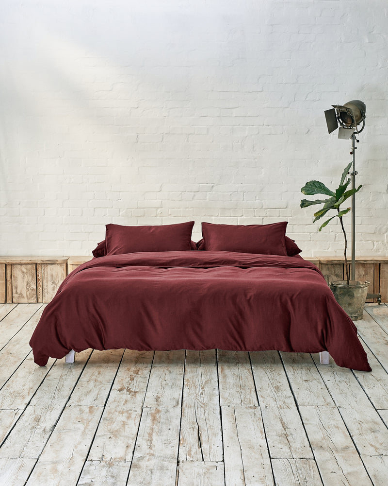 Burgundy Bedding Set