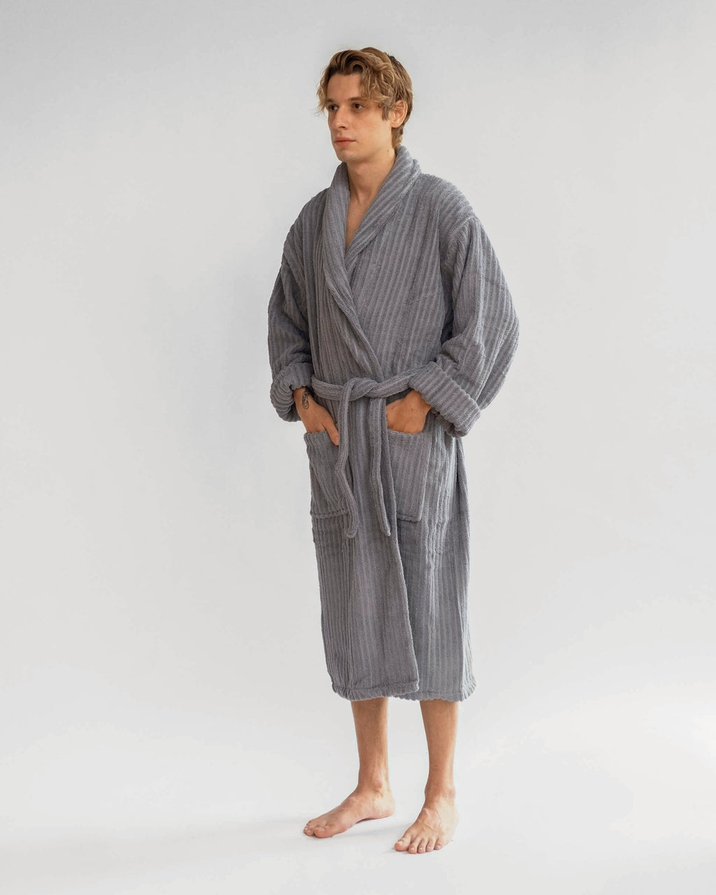 Silver Grey Bathrobe