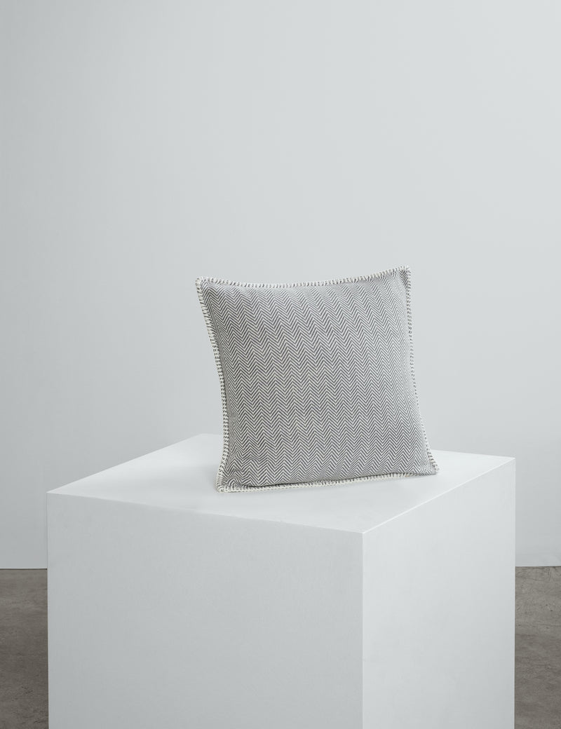 Grey Herringbone Cushions