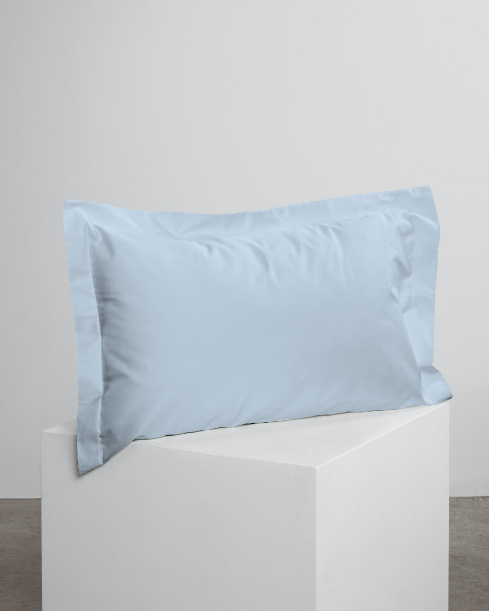 light blue oxford pillowcase pair. 