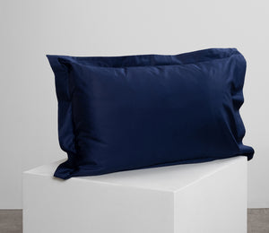 Ink Blue Sateen Pillowcase Pair
