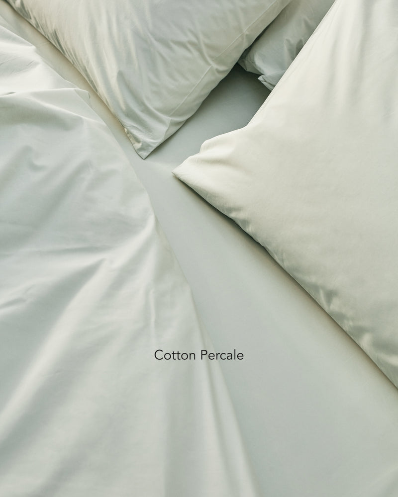 light green cotton percale bedding texture